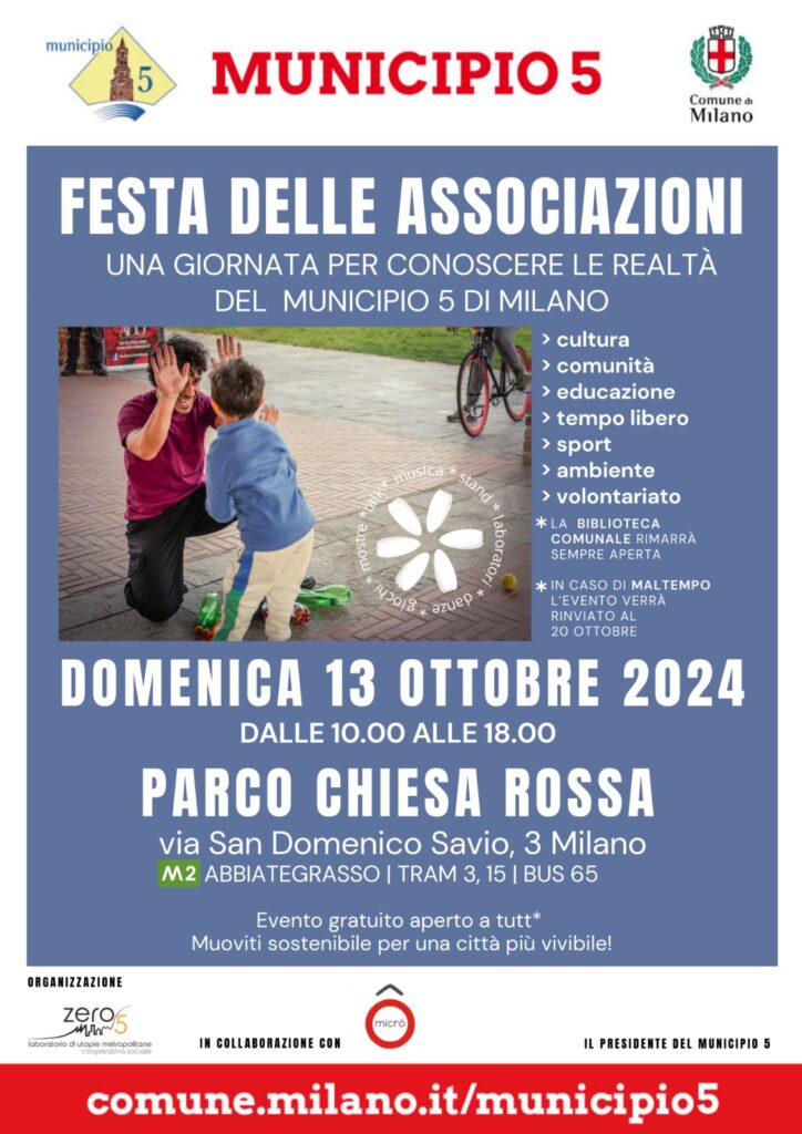 ADO ti aspetta il 13 ottobre alla Festa delle Associazioni a Milano